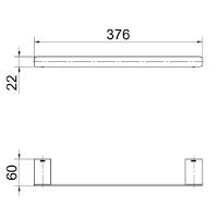 Porta Toalha 30cm Docol Flat Cobre Escovado 90010136030 - 4