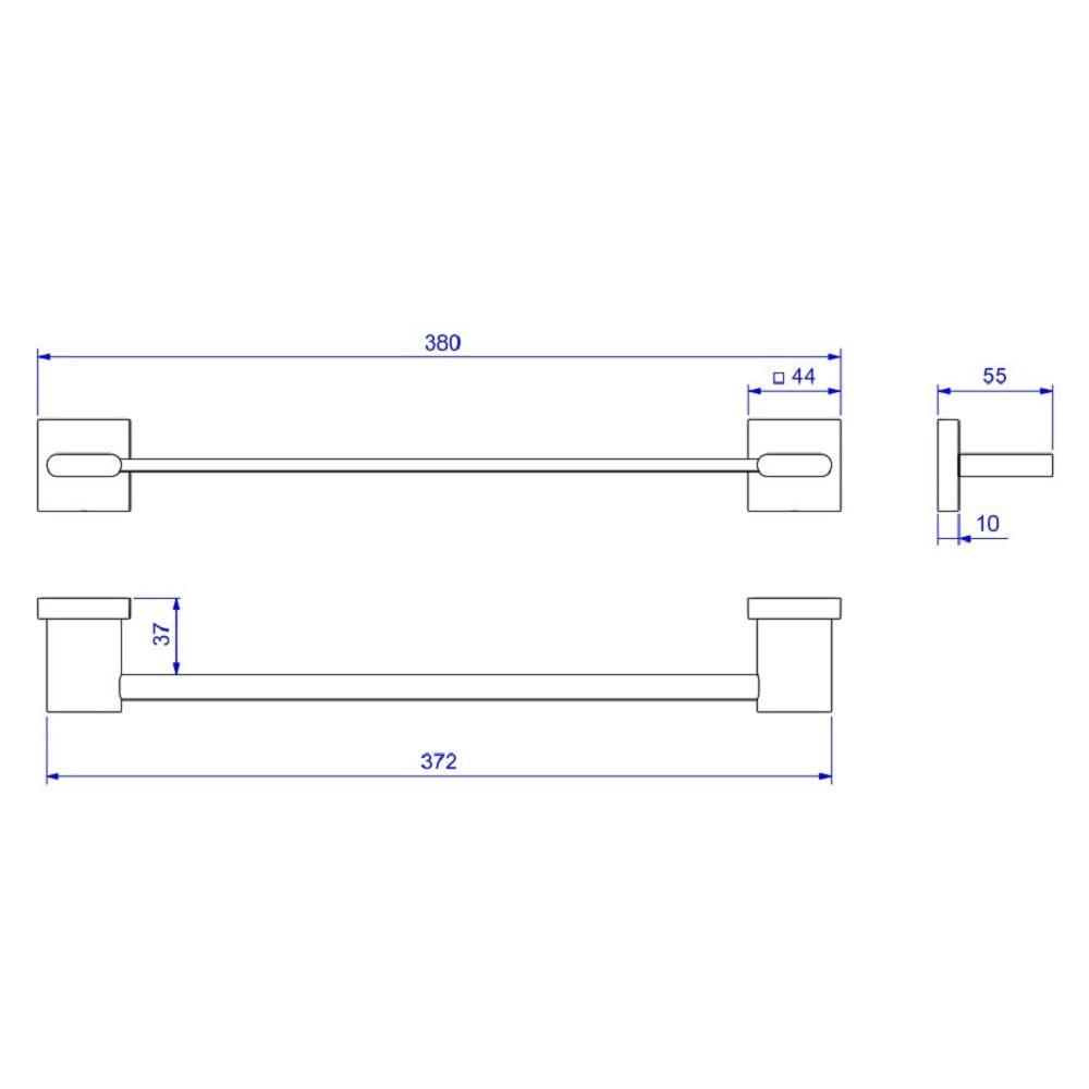 Porta Toalha 30cm Deca Polo Cromado 2040.c33.030 - 2