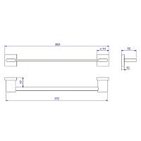 Porta Toalha 30cm Deca Polo Cromado 2040.c33.030 - 2