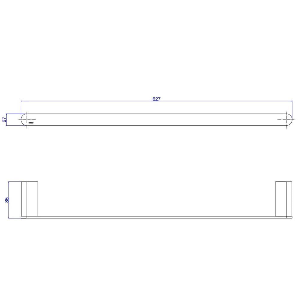 Porta Toalha 60cm Deca Versa Red Gold 2040.gl31.060.rd - 2
