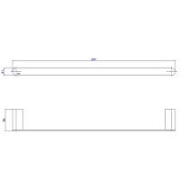 Porta Toalha 60cm Deca Versa Red Gold 2040.gl31.060.rd - 2