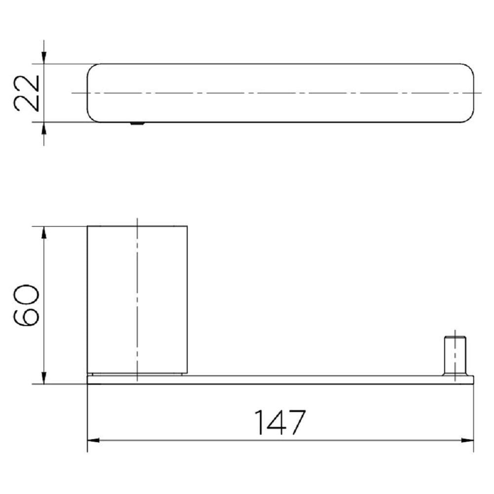 Porta Papel Higiênico Docol Flat Cobre Escovado 00960869 - 3