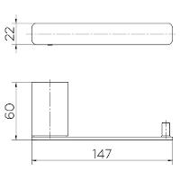 Porta Papel Higiênico Docol Flat Cobre Escovado 00960869 - 3