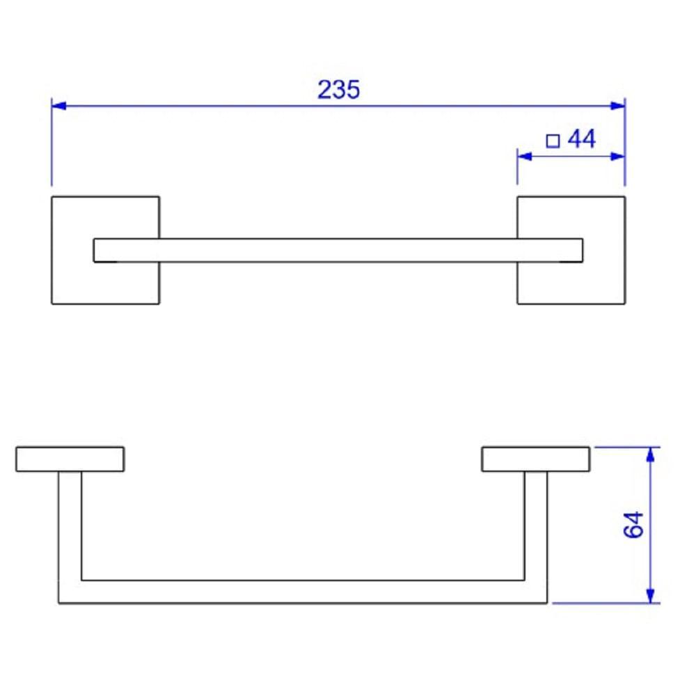 Porta Toalha Deca Clean 20cm Cromado 2040.c.020.cln - 2