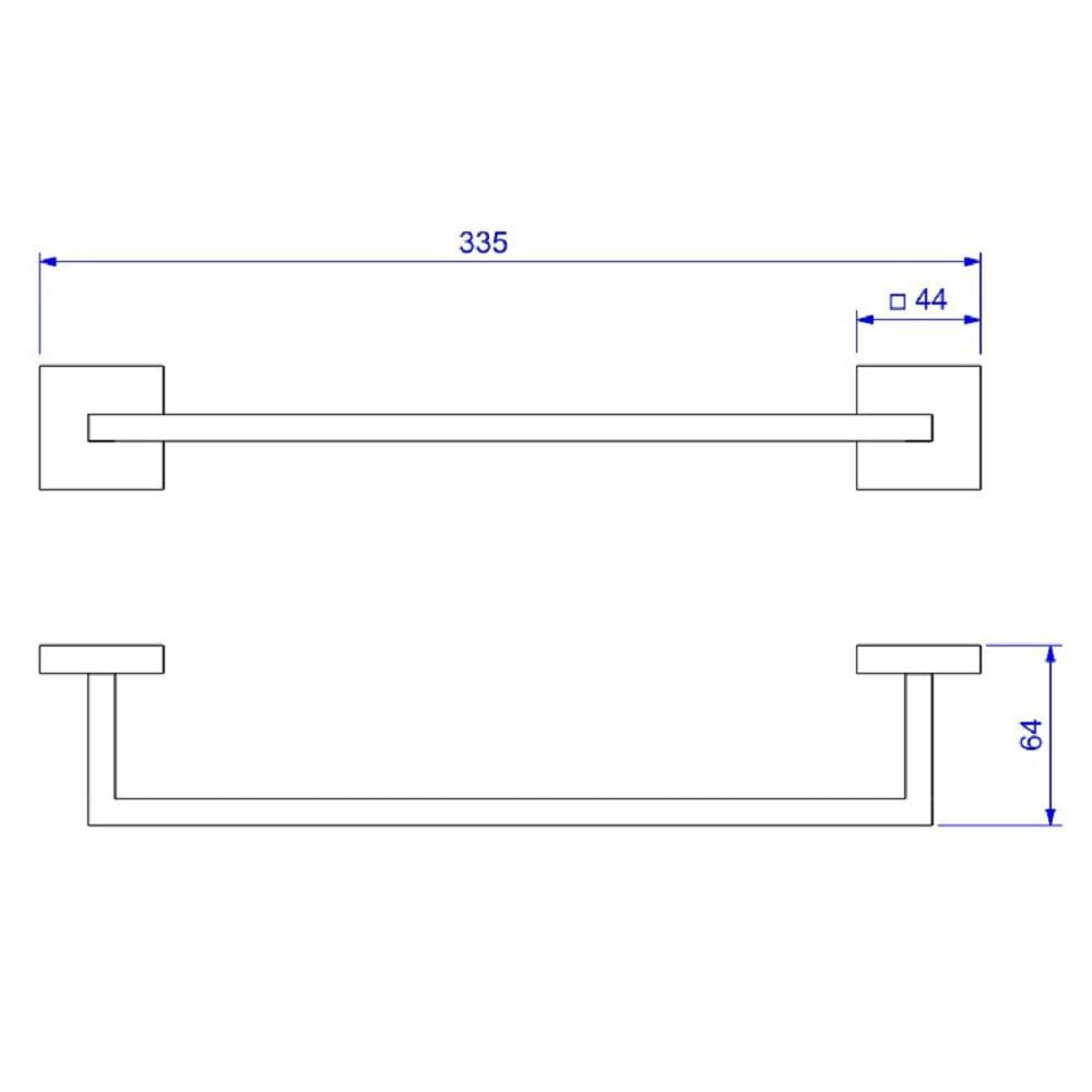 Porta Toalha Deca Clean 30cm Cromado 2040.c.030.cln - 2