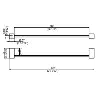 Porta Toalha De Banho Perflex Actual Cromada 12126410 - 2