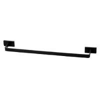Porta Toalha De Banho 50cm Perflex Dom Preto Fosco 12132924 - 1