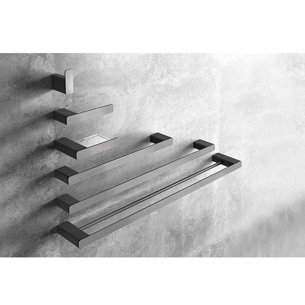 Porta Toalha de Rosto 30cm Docol Flat Ouro Polido 01013643 - 2