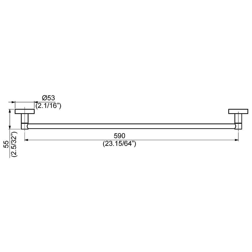 Porta Toalha De Banho Perflex Slim Cromada 12121810 - 2