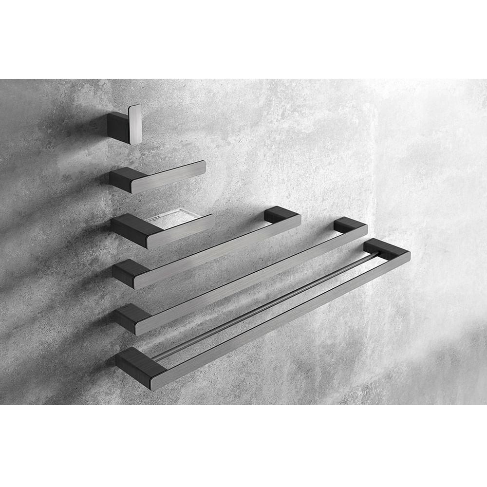 Porta Toalha Bastão Docol Flat Ouro Escovado 00961372 - 2