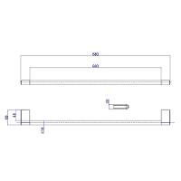 Porta Toalha Deca You 60cm Black Matte 2040.bl104.060.mt - 2