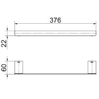Porta Toalha Rosto 30cm Docol Flat Cobre Escovado 01013669 - 3