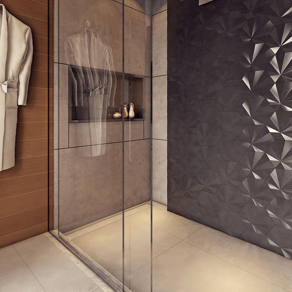 Ralo Linear Royal 80cm Calha Polipropileno Tampa Oculta 131 - 2