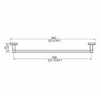 Porta Toalha Perflex Quadra Banho Preto Fosco 12120424 - 3