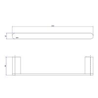 Porta Toalha Parede 30cm Deca Versa Cromado 2040.c31.030 - 2