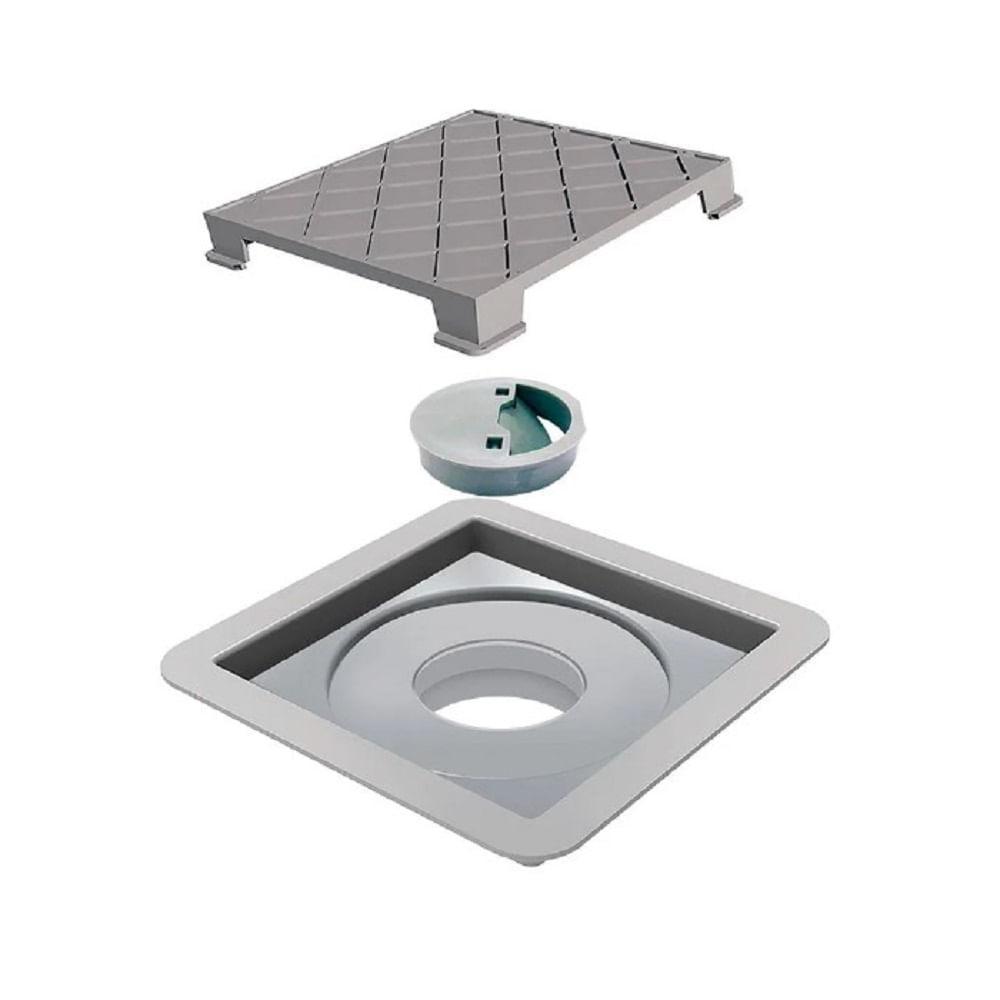 Ralo Linear 10x10 Novii Quadrado Oculto 7344 - 1