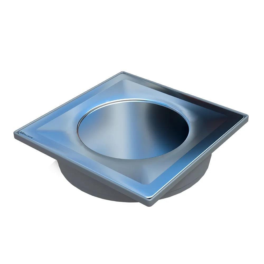 Ralo Linear 15x15cm Elleve Touch Inox Polido 9571 - 1