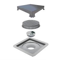 Ralo Linear 10 x10 Elleve Square Tampa Inox 7342 - 1