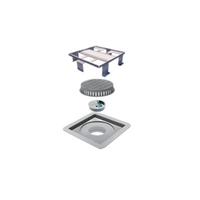 Ralo Linear 10 x10cm Elleve Square Tampa Oculta 7343