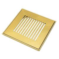 Ralo Grelha Com Base Invinox 15x15 Listras Gold 5006/1.g.c - 1