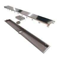 Ralo Linear Pvc Seco 75cm Saida Central Inox Polido 8886 - 1