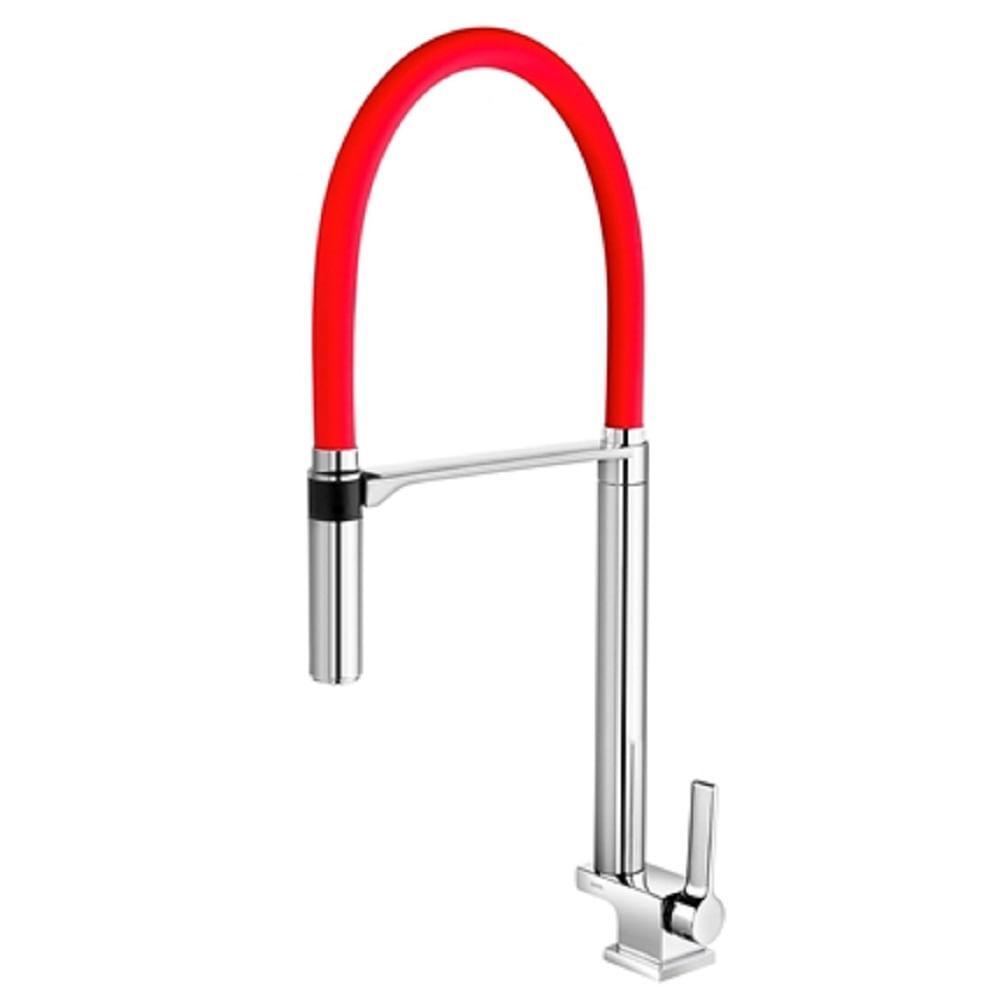 Torneira Cozinha Docol Mesa Bica Alta Doc Vermelha 738979 - 1