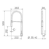 Torneira Cozinha Docol Mesa Bica Alta Doc Vermelha 738979 - 3