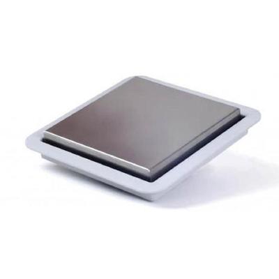 Ralo Linear Square Line Base Pvc Tampa Aço Inox  Cod. 210