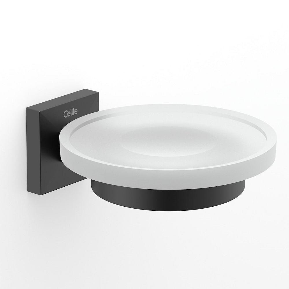 Saboneteira Banheiro Celite New Elite Preto Matte B5010e80r0 - 1