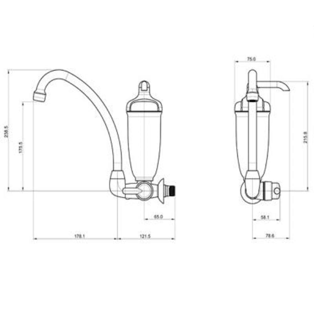 Torneira De Parede Com Filtro Lorenzetti Acqua Bella 7411815 - 3