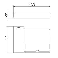Saboneteira Docol Flat Cobre Escovado 01013869 - 2