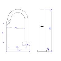 Torneira Lavatorio Deca Tube Mesa Bica Baixa Cr 1197.c.tub - 2