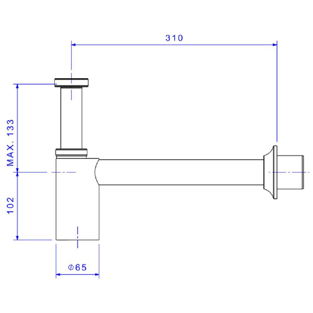 Sifão Para Tanque Deca 1680.c.114 11/4 E 11/2 - 2