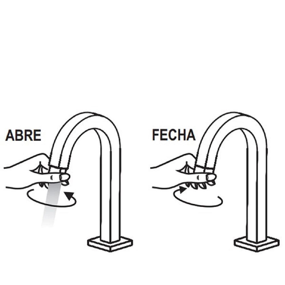 Torneira Lavatorio Deca Tube Mesa Red Gold 1197.gl.tub.rd - 2