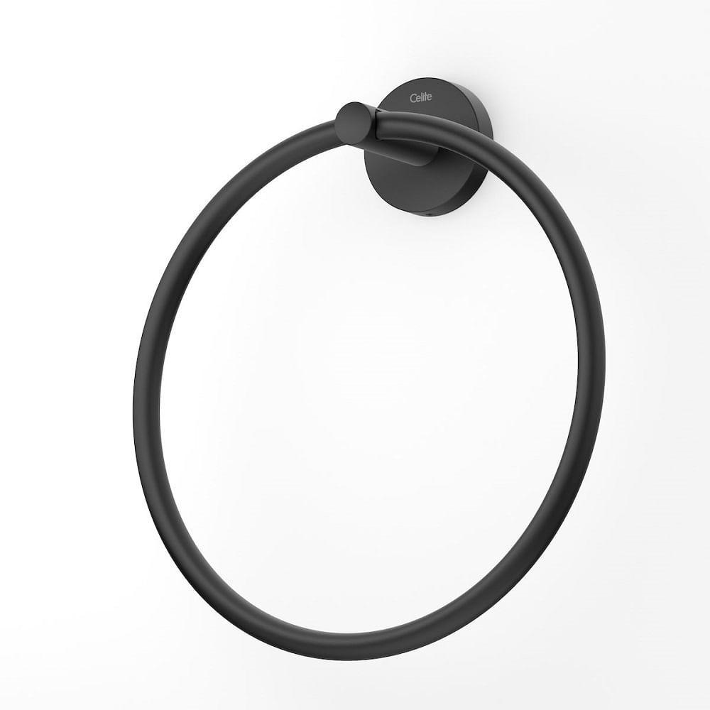 Toalheiro Rosto Celite Anel New City Preto Matte B5008e70r0 - 4