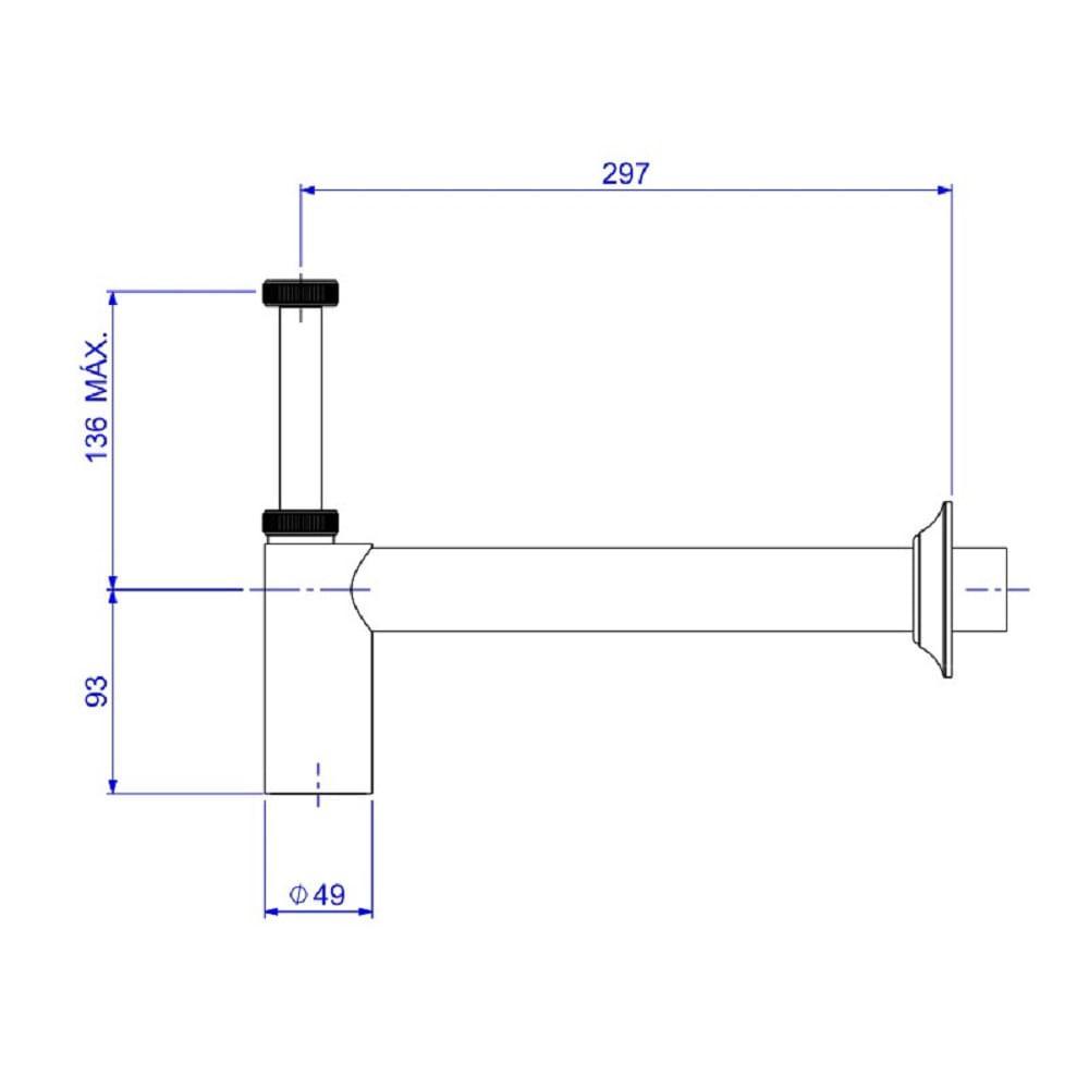 Sifão Lavatório Deca 1x1.1/2 Red Gold 1680.GL.100.112.RD - 3