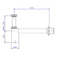 Sifao Para Cozinha Deca 11/2x11/2 e 11/2x2 Cr 1680.c.112 - 2