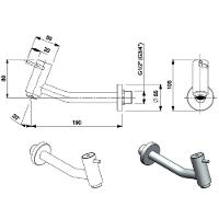 Torneira Lavatorio De Parede Celite Basic Cromada B5003c7crb - 3