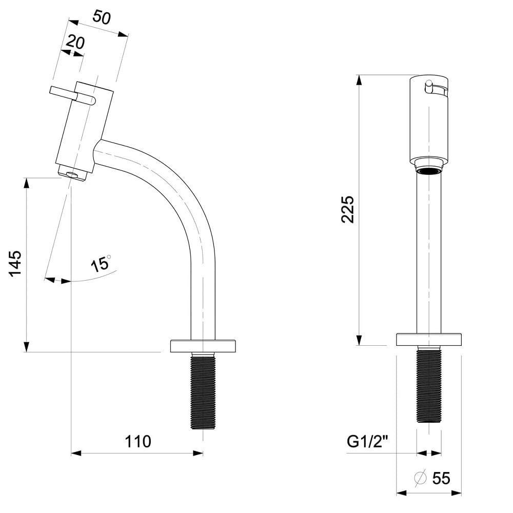 Torneira Lavatorio Baixa Celite Basic Gold Matte B5056c7r1b - 3