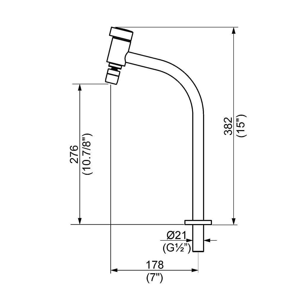Torneira Cozinha Perflex Ice Plus Mesa Alta Cromada 10734310 - 2
