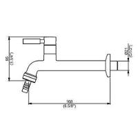 Torneira De Parede Longa Perflex Slim 1130 C36 10730410 - 2