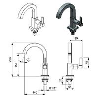 Torneira Lavatorio De Mesa Celite Elite B.alta Cr B5002c8crb - 2