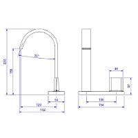 Torneira Lavatorio De Mesa Bica Alta Deca Polo Dn15 1191.c33 - 2