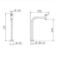 Torneira Lavatorio B Alta 90° Docol Nova Loggica Cr 01137406 - 2