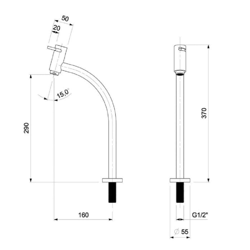 Torneira Lavatorio B Alta Celite Basic Gold Matte B5055c7r1b - 3
