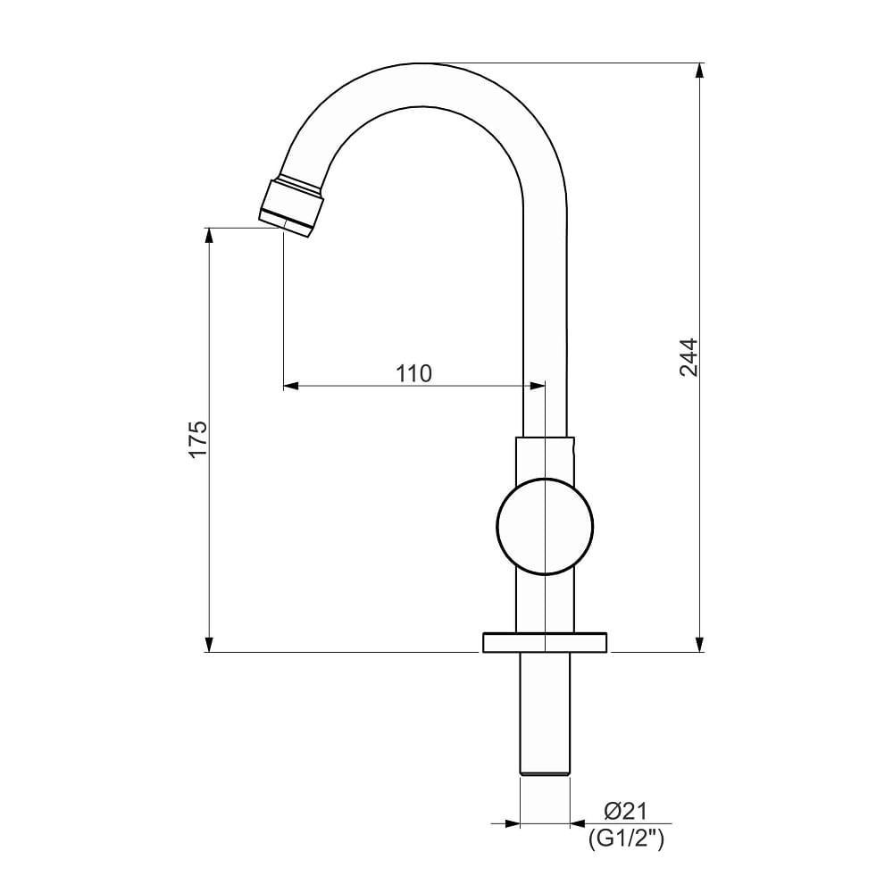 Torneira Lavatorio Perflex Onda Mesa Cromada 10727710 - 3