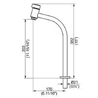 Torneira Lavatorio Perflex Ice Mesa Cromada 10730010 - 3