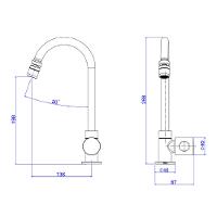 Torneira Cozinha Deca Aspen Mesa Bica Movel Cromada 1167.c35 - 3