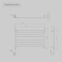 Toalheiro Eletrico Seccare Concetto Pintado 127v 2562 - 2