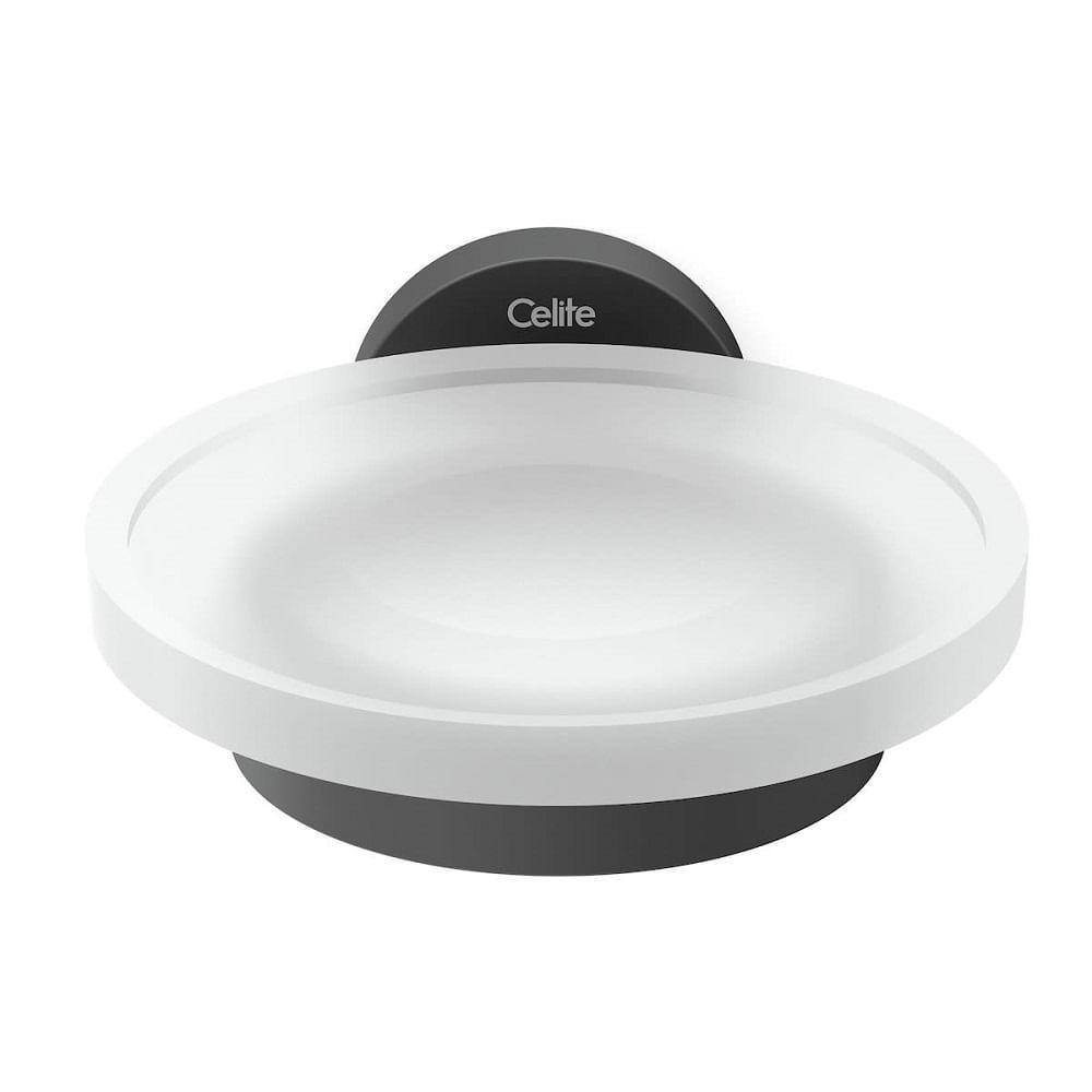 Saboneteira Banheiro Celite New City Preto Matte B5010e70r0 - 2